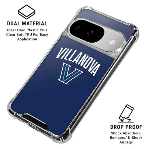 Villanova University Wildcats Black Google Pixel 10 Clear Case